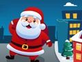 Spil Julemanden løber gennem byens gader  online