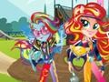 Spil Piger fra Equestria. Venskabsspil: Motocross online Spil Piger fra Equestria. Venskabsspil: Motocross online