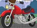 Spil Cartoon Motorcycle Jigsaw  online