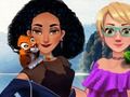 Spil Jasmine og Rapunzel på campingpladsen  online
