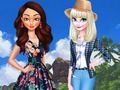 Spil Land vs. hav: Moana vs. Elsa  online