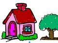 Spil Tilbage til skolen: House Coloring Book  online