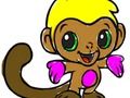 Spil Tilbage til skolen: Monkey Coloring  online