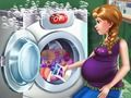 Spil Gravid prinsesse vaskeri dag  online