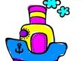 Spil Tilbage til skolen: Boat Coloring  online