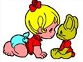 Spil Tilbage til skolen: Baby Girl Coloring  online