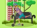 Spil Elektrisk scooter kører puslespil  online