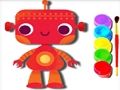 Spil Tilbage til skolen: Robotfarvebog online Spil Tilbage til skolen: Robotfarvebog online
