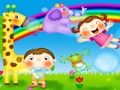 Spil Tegneserie giraffpuslespil online