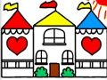 Spil Tilbage til skolen Farvelægning DOLLHOUSE  online