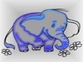 Spil Baby elefant farvelægning  online