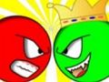 Spil Rød bold kontra grøn konge online Spil Rød bold kontra grøn konge online
