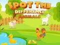 Spil Find forskellen Dyr  online