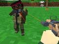 Spil Blocky zombie og køretøjsskydning  online