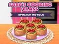 Spil Saras madlavningskursus Spinat Rotolo online Spil Saras madlavningskursus Spinat Rotolo online