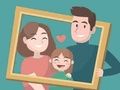 Spil Glad familie puslespil  online