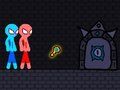 Spil Rødt og blåt Stickman-reb  online