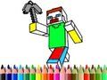 Spil Tilbage til skolen: Minecraft Farvelægning  online