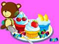 Spil Madlavning af farverige cupcakes  online