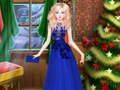 Spil Elsa Frozen Christmas Dress Up online