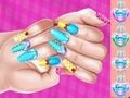 Spil Elsa Princess Theme Nail Art DIY online