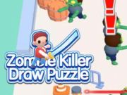Spil Zombie Killer Draw-puslespil  online
