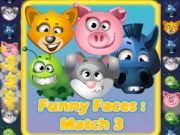 Spil Sjove ansigter Match-3 7  online
