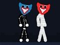 Spil Stickman Huggy Uhyggelig ferie  online
