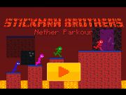 Spil Stickman Brothers Nether Parkour online