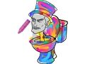 Spil Skibidi toiletfarve  online