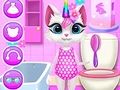Spil Kitty Unicorn daglig pleje  online