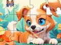 Spil Jigsaw Puzzle: Hund og have  online