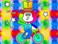 Spil Malebog: Monkey Rides Unicycle  online