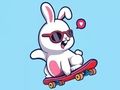 Spil Malebog: Kanin skateboard  online