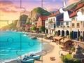 Spil Jigsaw Puzzle: Seaside Town online