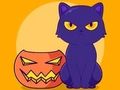 Spil Malebog: Halloween kat  online