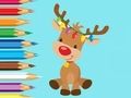 Spil Malebog: Sødt julerensdyr  online