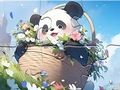 Spil Jigsaw -puslespil: Tæppe Panda online