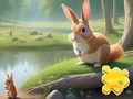 Spil Jigsaw Puzzle: Kanin og egern  online