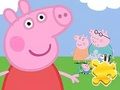 Spil Puslespil: Peppa med familien  online