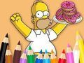 Spil Malebog: Simpson Donut online Spil Malebog: Simpson Donut online