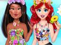 Spil Prinsesse blomster mode look online