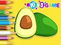 Spil Malebog: Avocado frugt  online