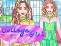 Spil College Girl Farvelægning Dress Up  online