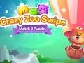 Spil Crazy Zoo Swipe Match 3-puslespil  online