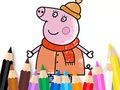 Spil Malebog: Mommy Pig Winter online Spil Malebog: Mommy Pig Winter online