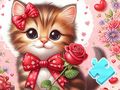 Spil Jigsaw -puslespil: Bowknot Cat online