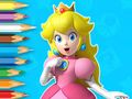 Spil Malebog: Ung prinsesse Peach  online