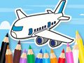 Spil Malebog: Flyvende flyvemaskine  online