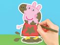 Spil Malebog: Peppa i mudderet  online